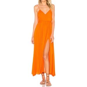 Mara Hoffman Alma Wrap Dress, Orange, FS20